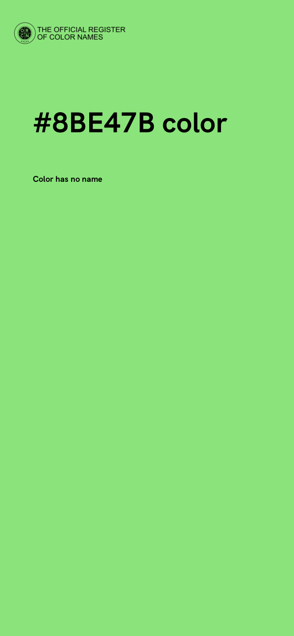 #8BE47B color image
