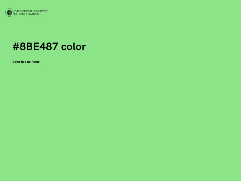 #8BE487 color image