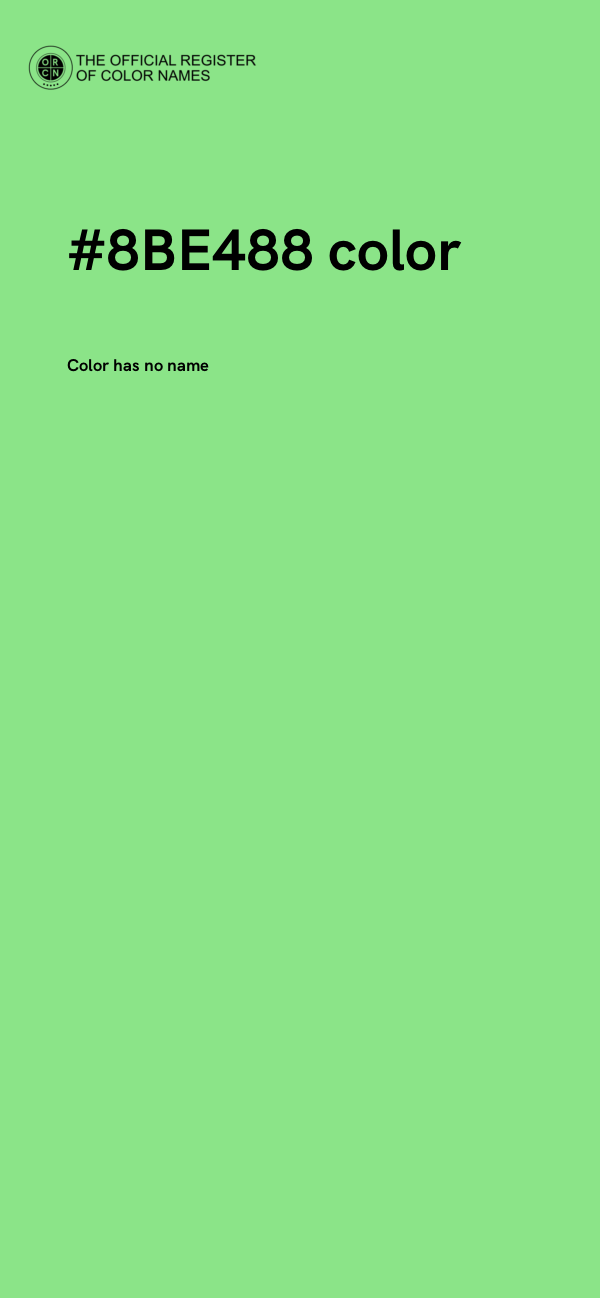 #8BE488 color image