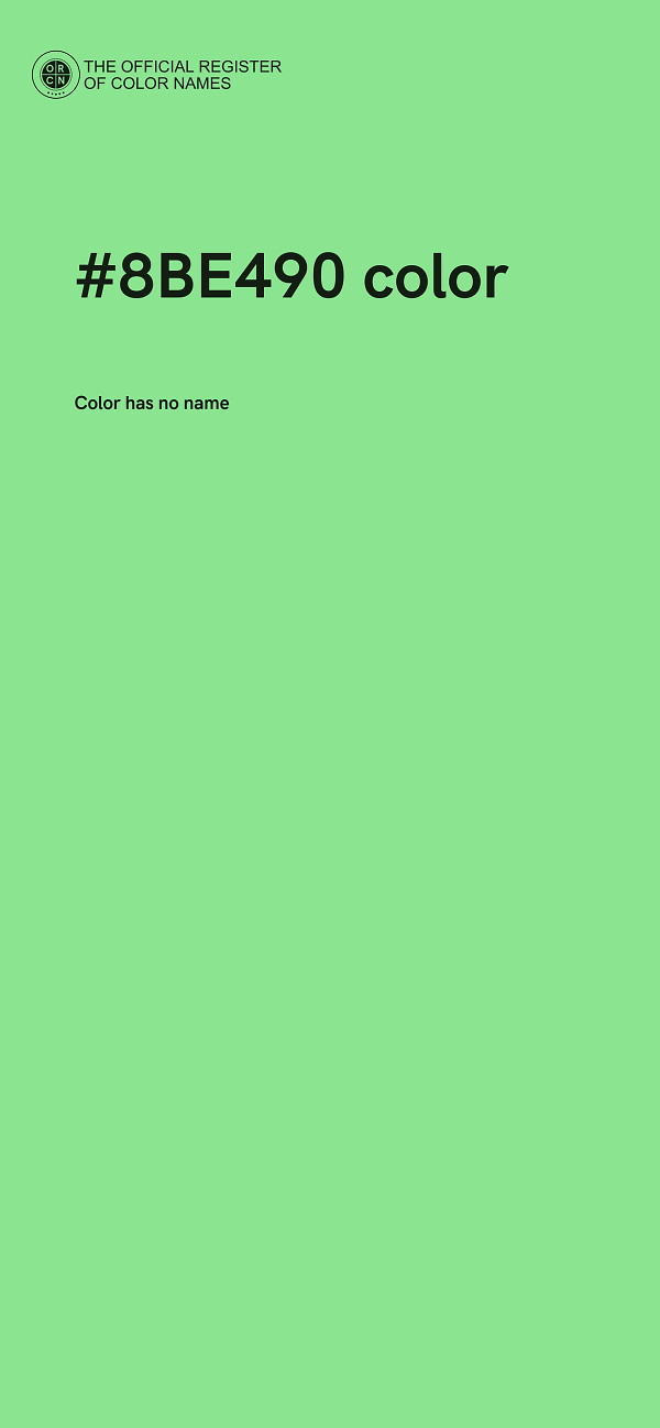 #8BE490 color image