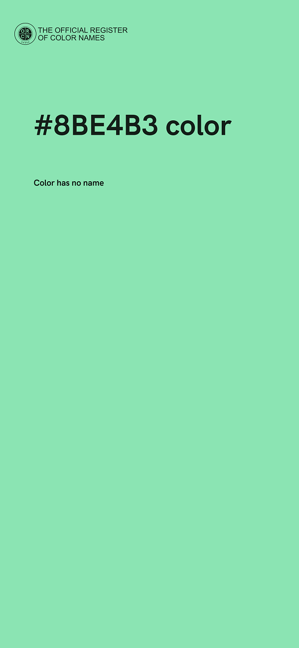 #8BE4B3 color image