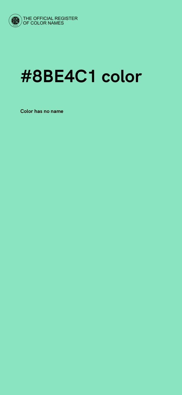 #8BE4C1 color image