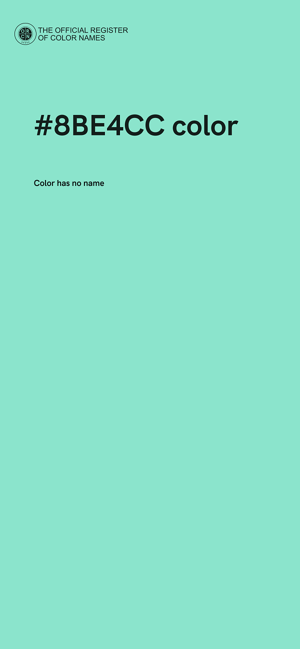 #8BE4CC color image