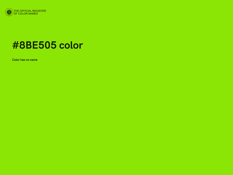 #8BE505 color image