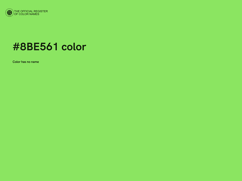 #8BE561 color image