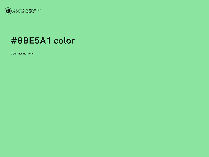 #8BE5A1 color image