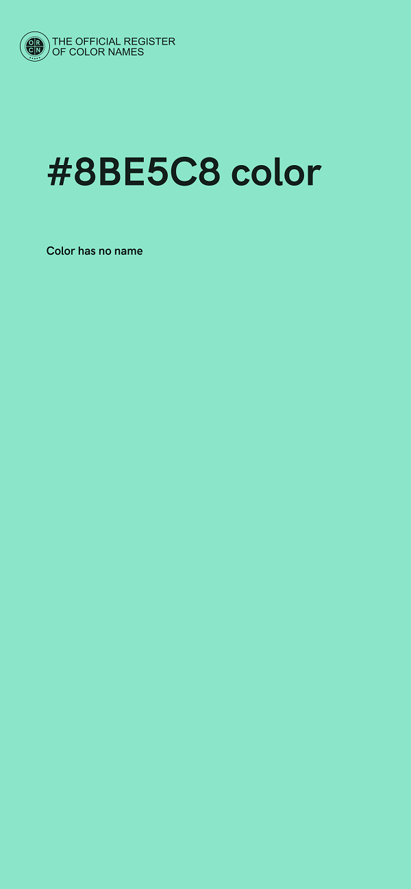 #8BE5C8 color image