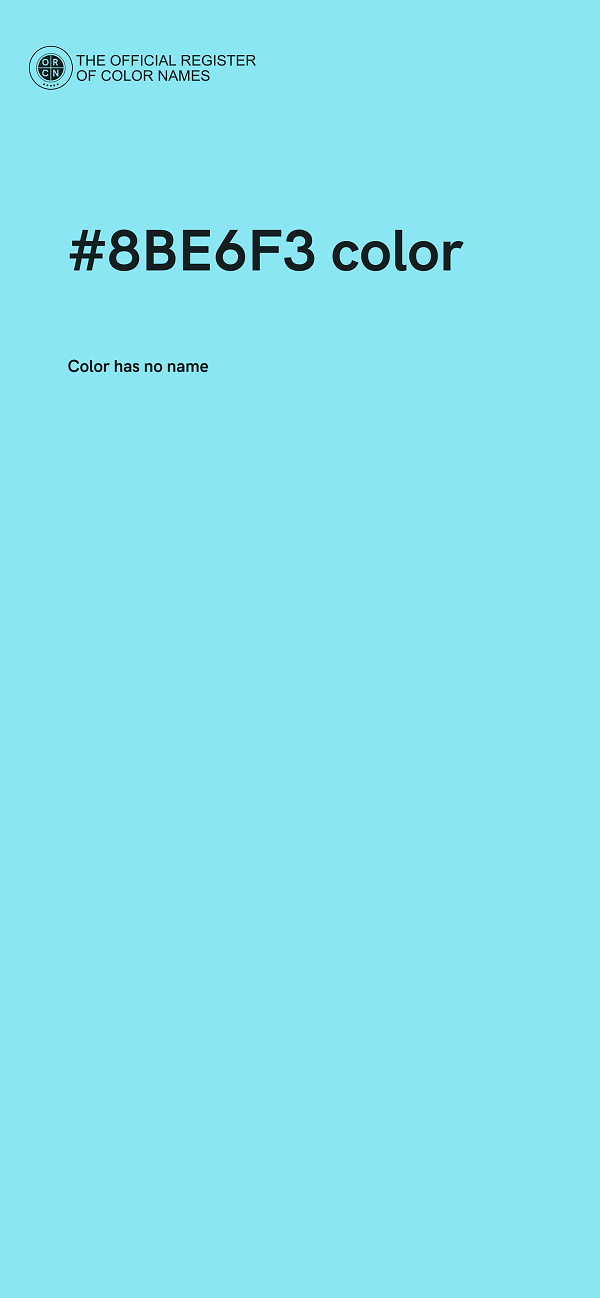 #8BE6F3 color image