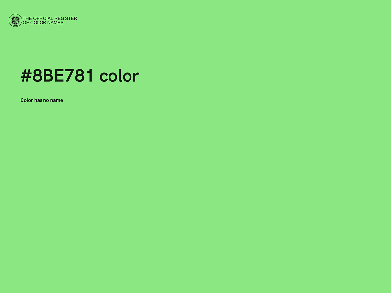 #8BE781 color image