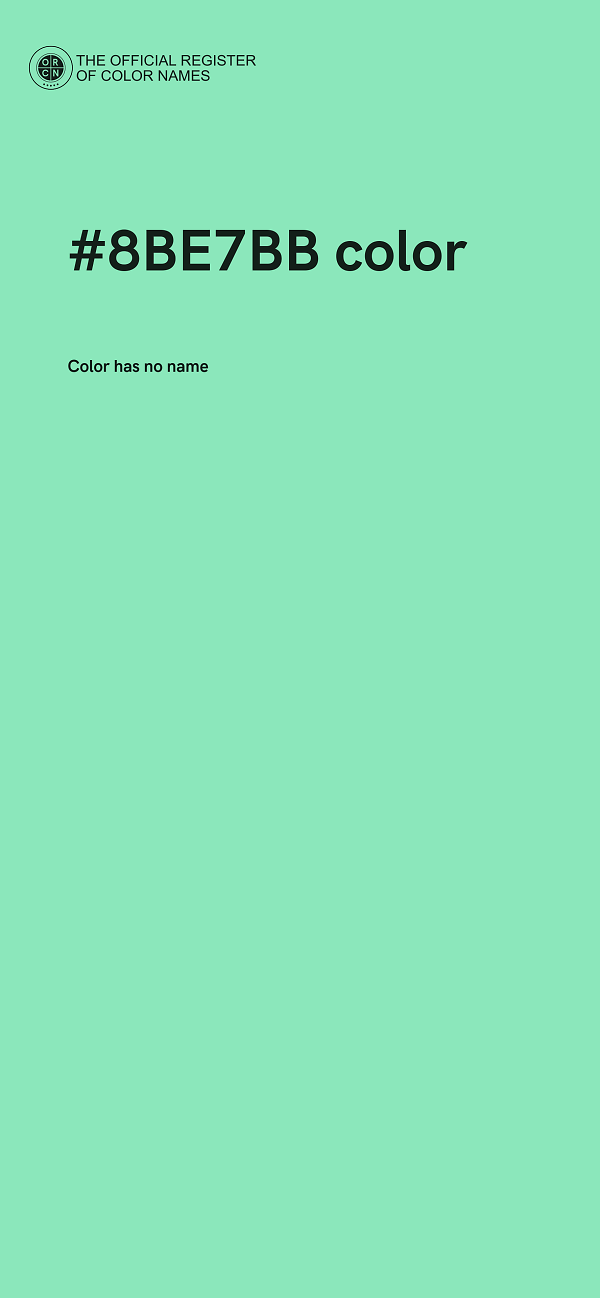 #8BE7BB color image