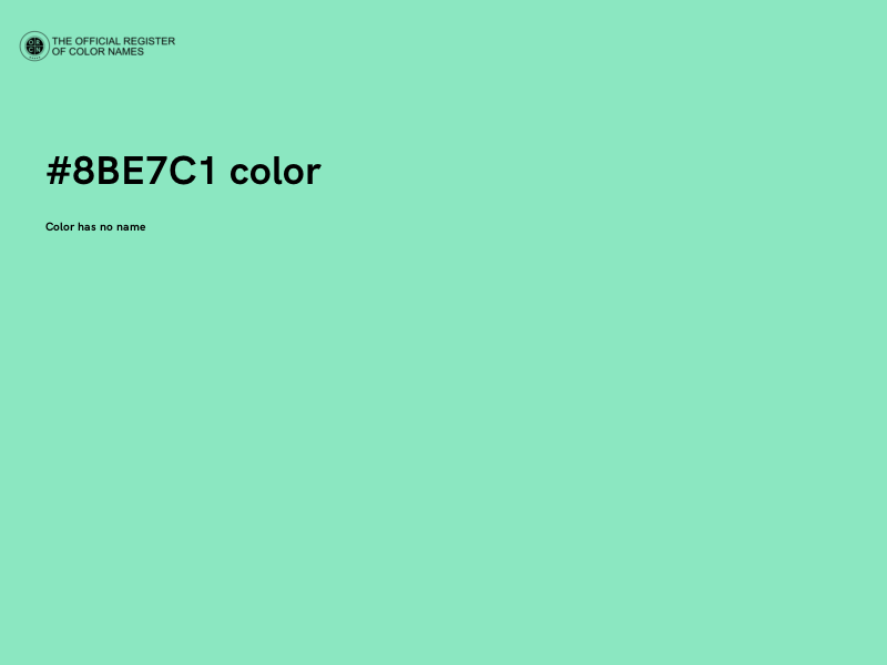 #8BE7C1 color image