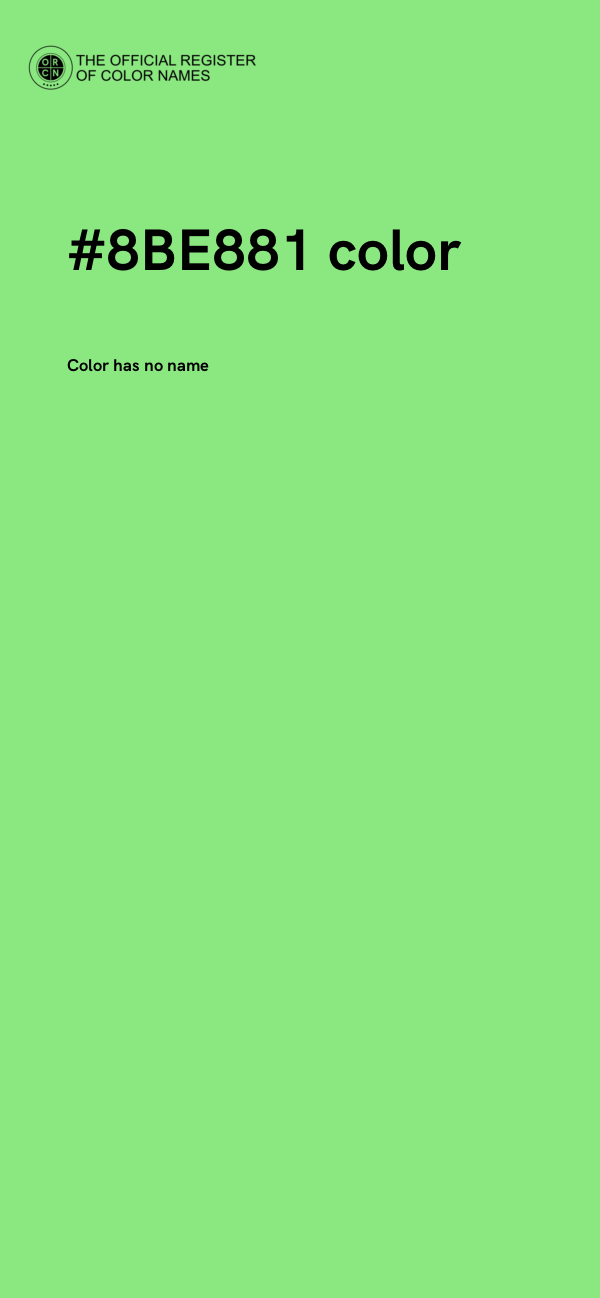 #8BE881 color image