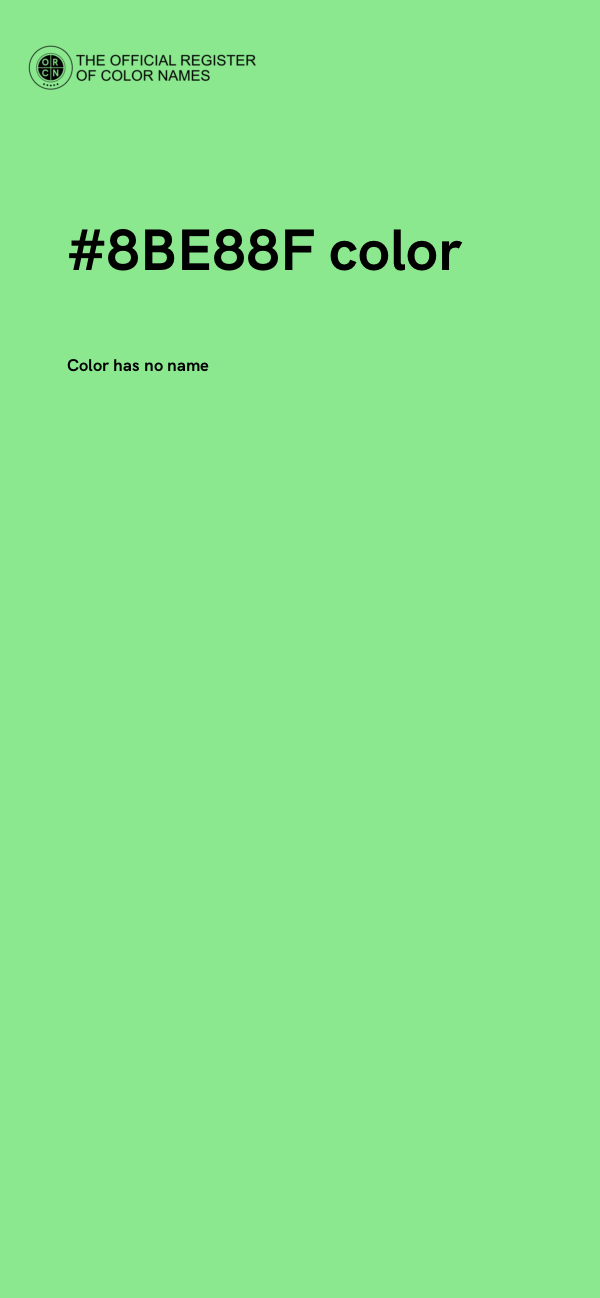 #8BE88F color image