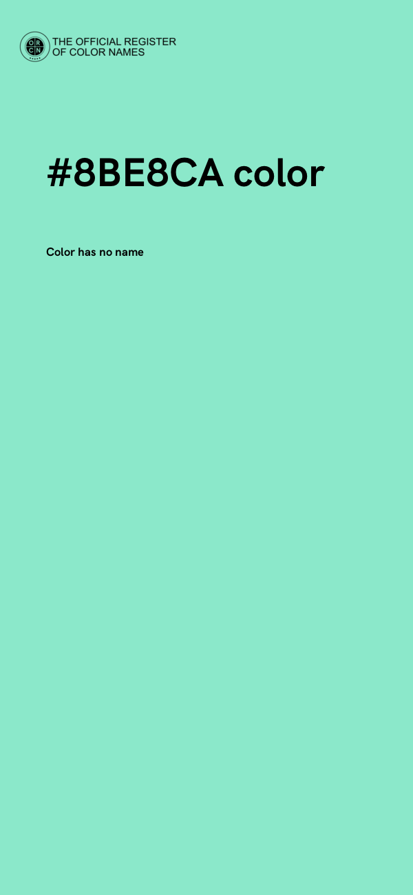 #8BE8CA color image