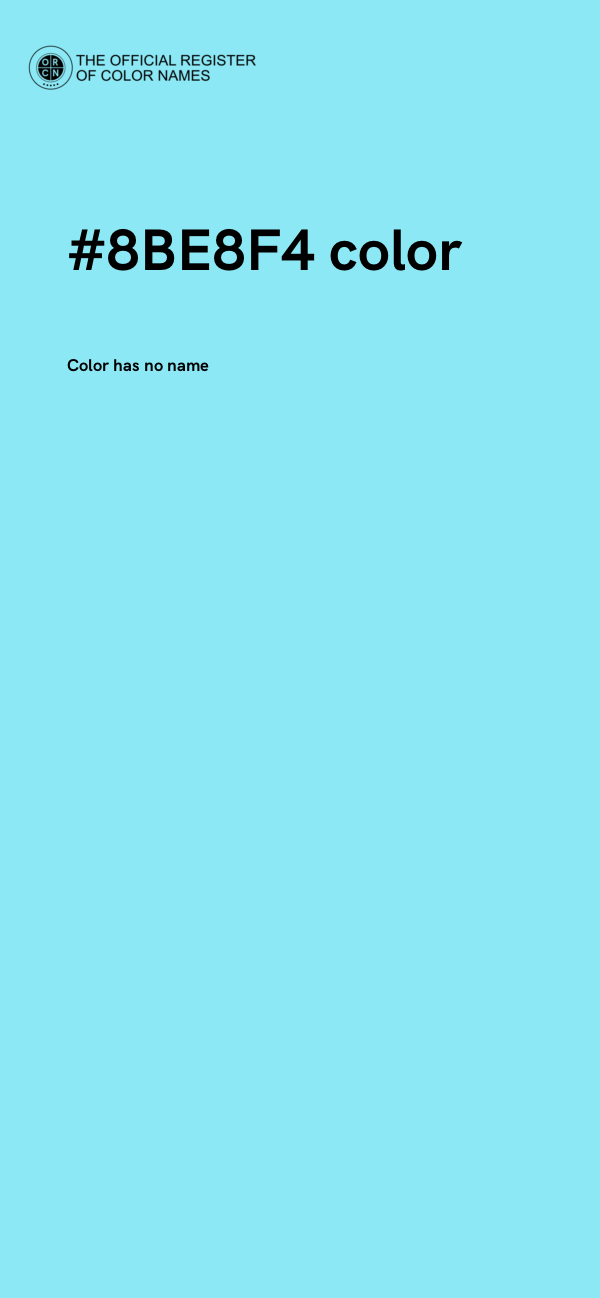 #8BE8F4 color image