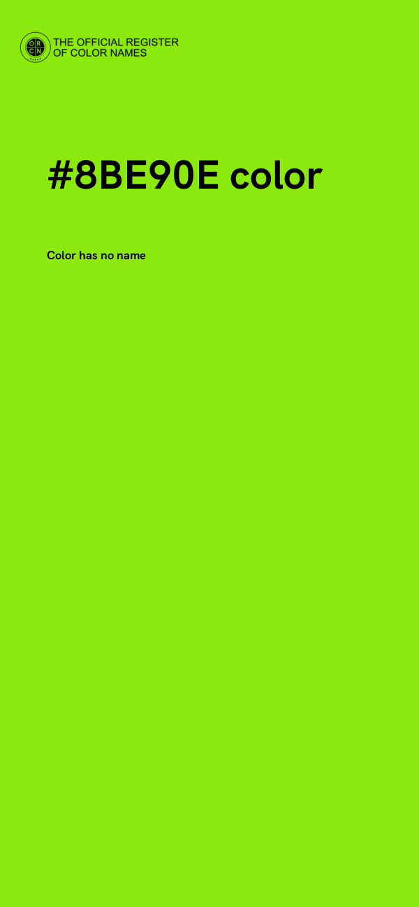 #8BE90E color image