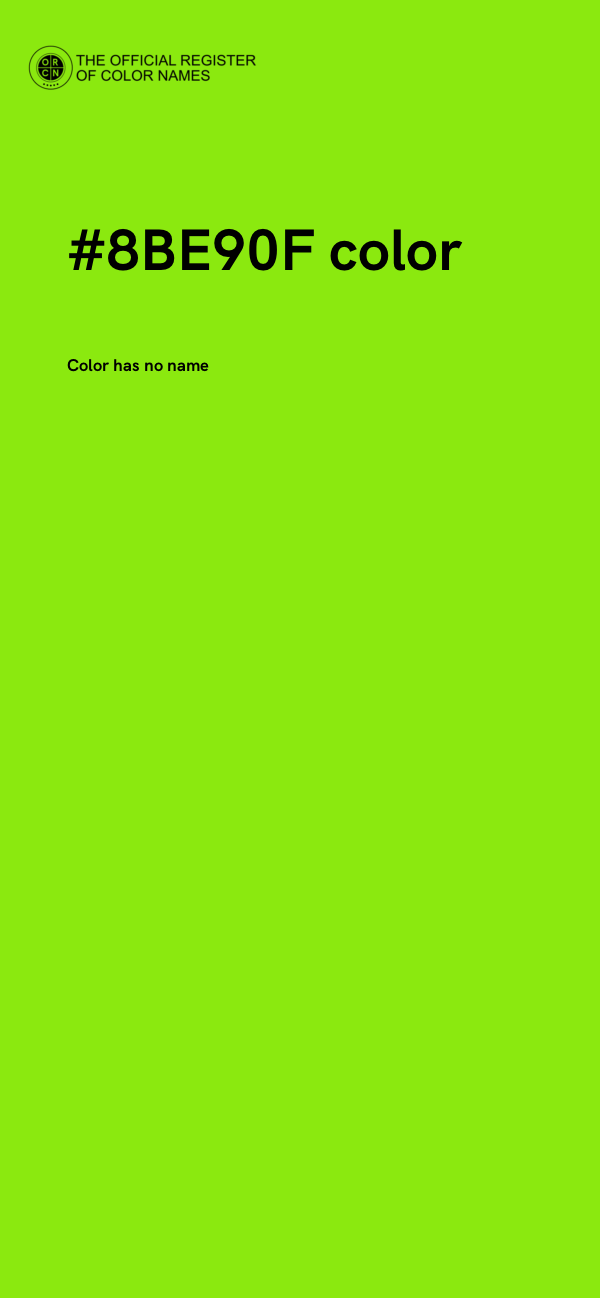 #8BE90F color image