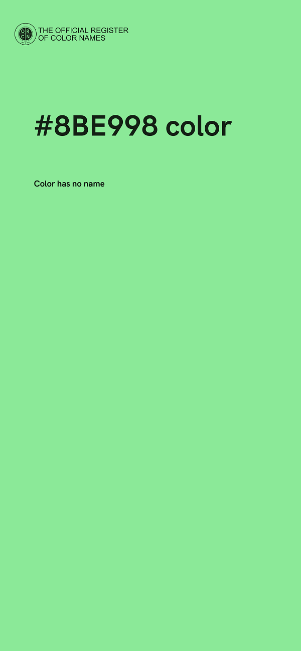 #8BE998 color image