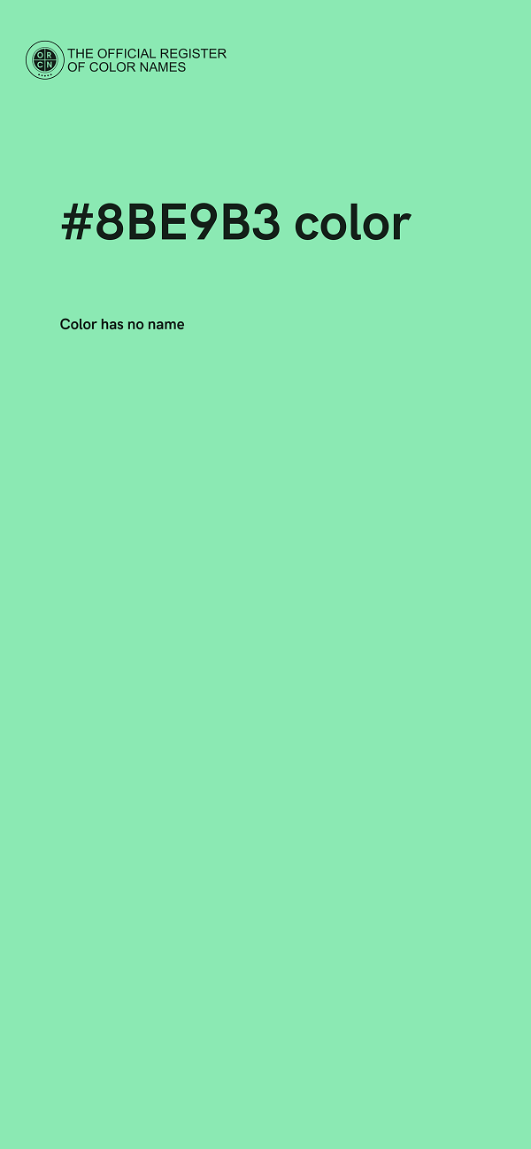 #8BE9B3 color image
