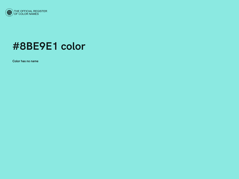 #8BE9E1 color image