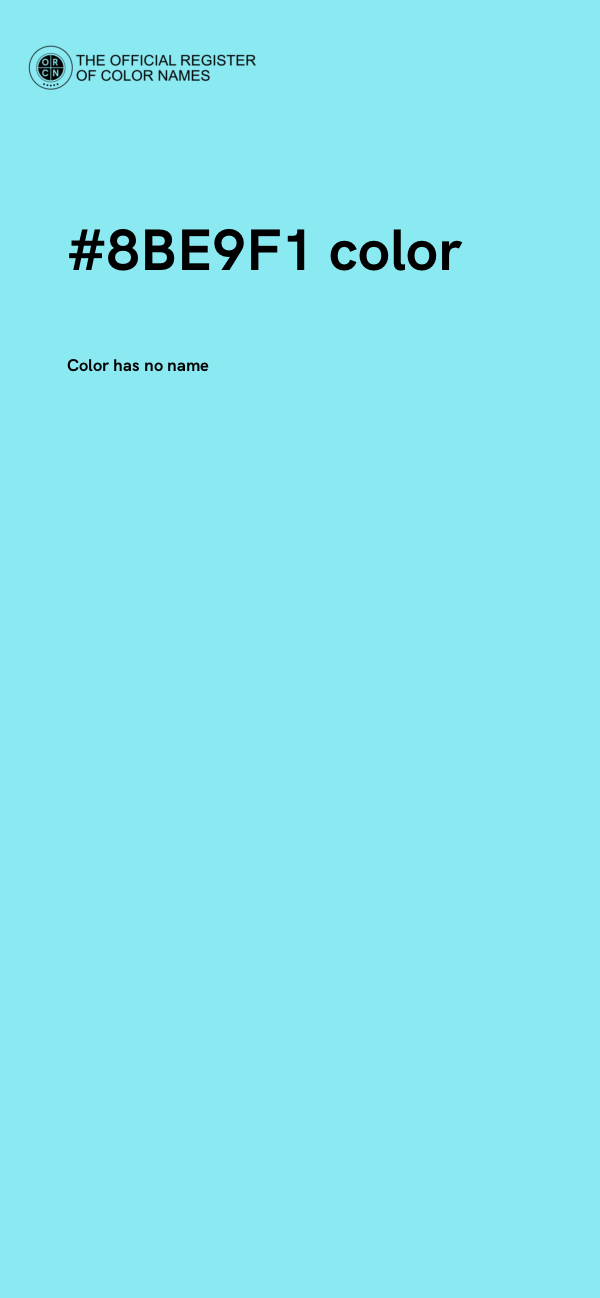#8BE9F1 color image