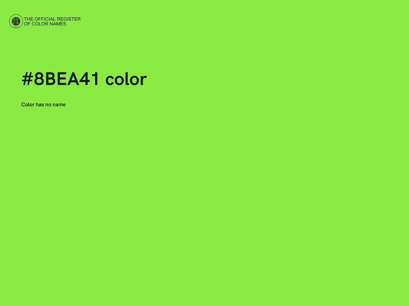 #8BEA41 color image