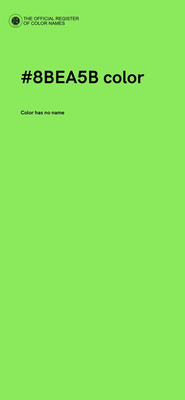 #8BEA5B color image