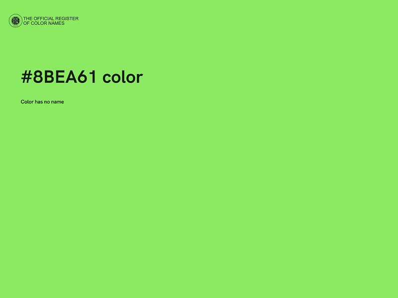 #8BEA61 color image