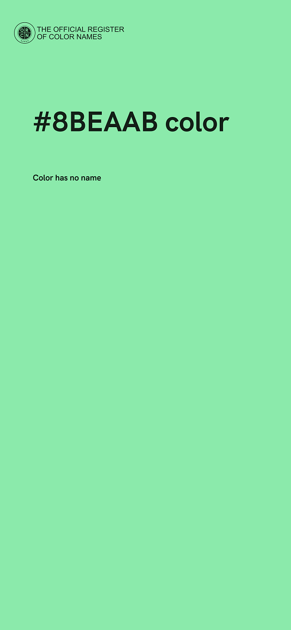 #8BEAAB color image