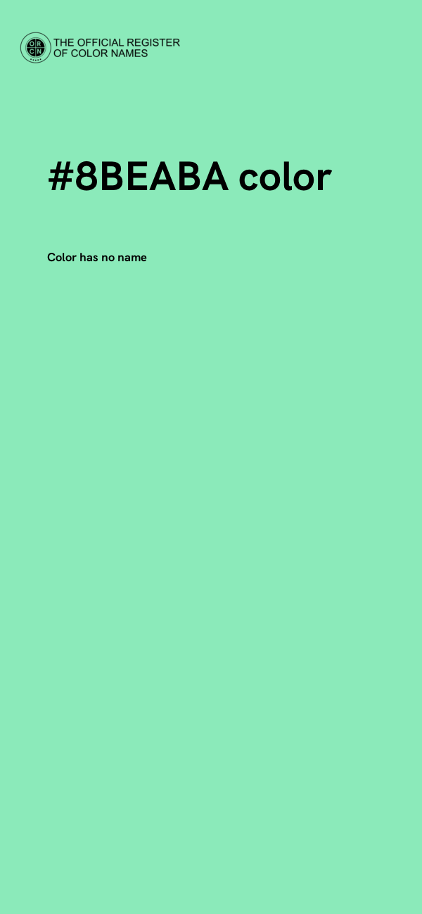 #8BEABA color image