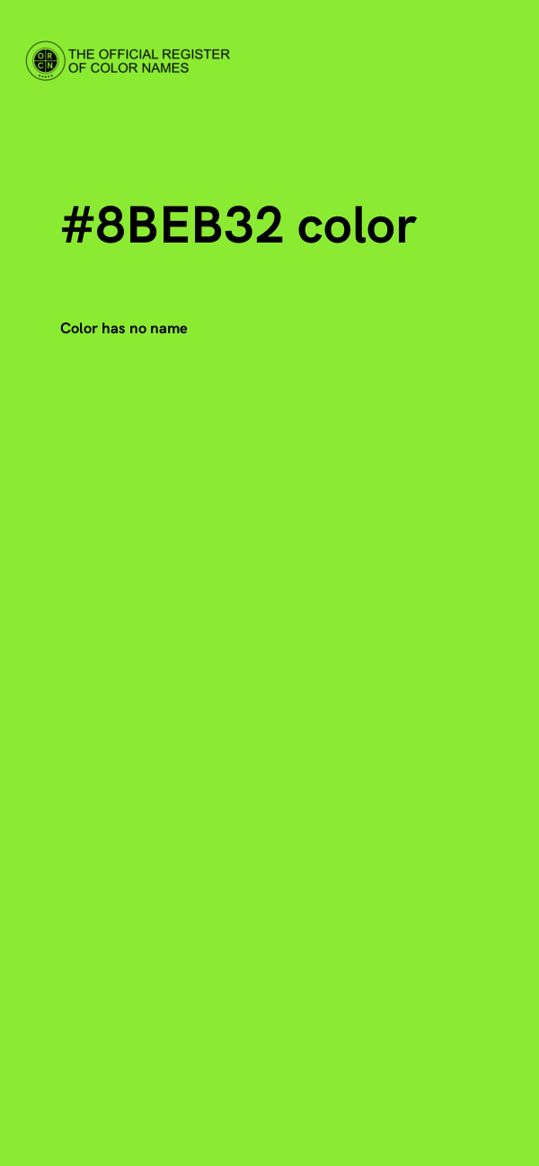 #8BEB32 color image