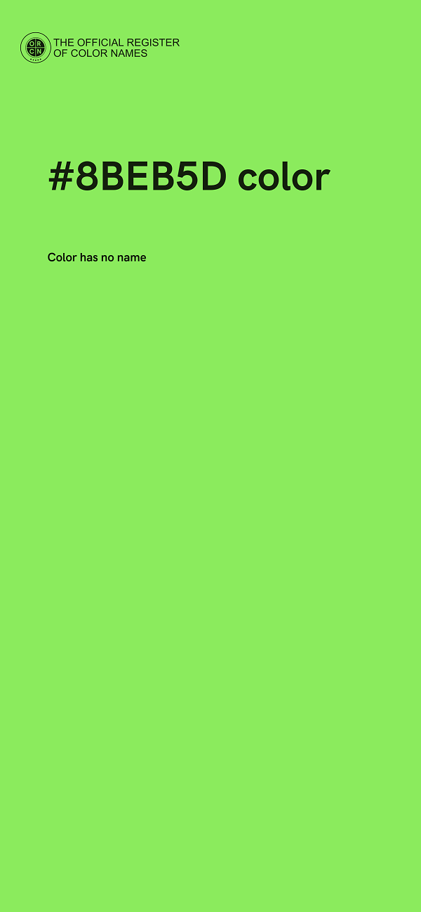 #8BEB5D color image