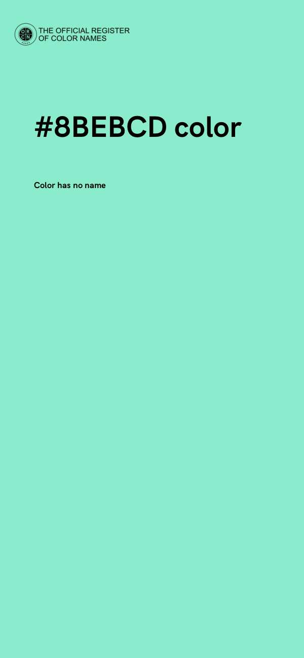 #8BEBCD color image