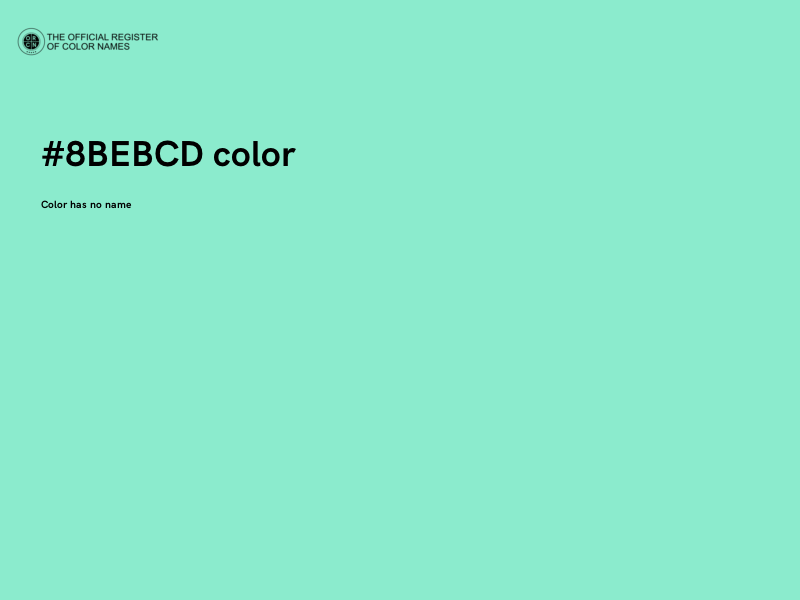 #8BEBCD color image