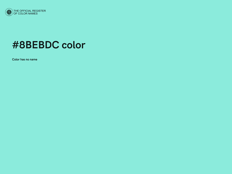 #8BEBDC color image