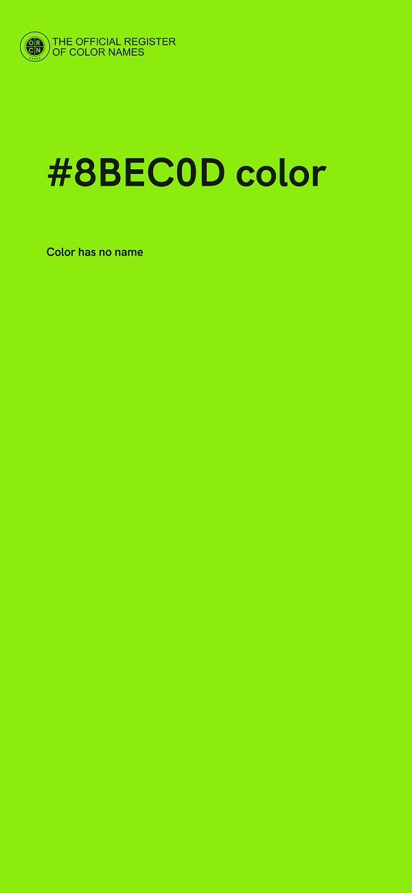 #8BEC0D color image