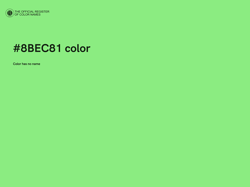 #8BEC81 color image