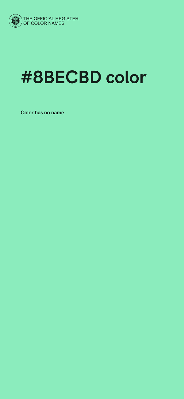 #8BECBD color image