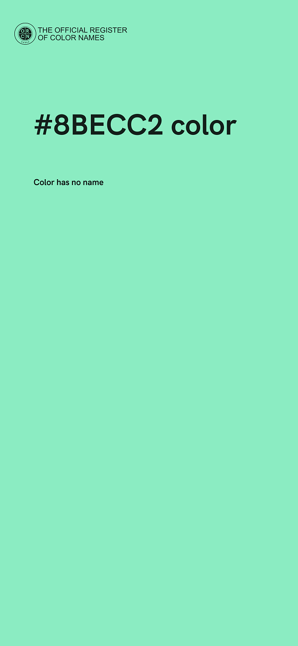 #8BECC2 color image
