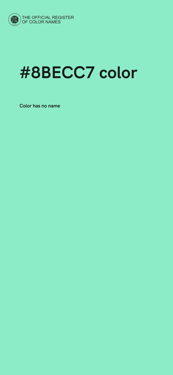 #8BECC7 color image