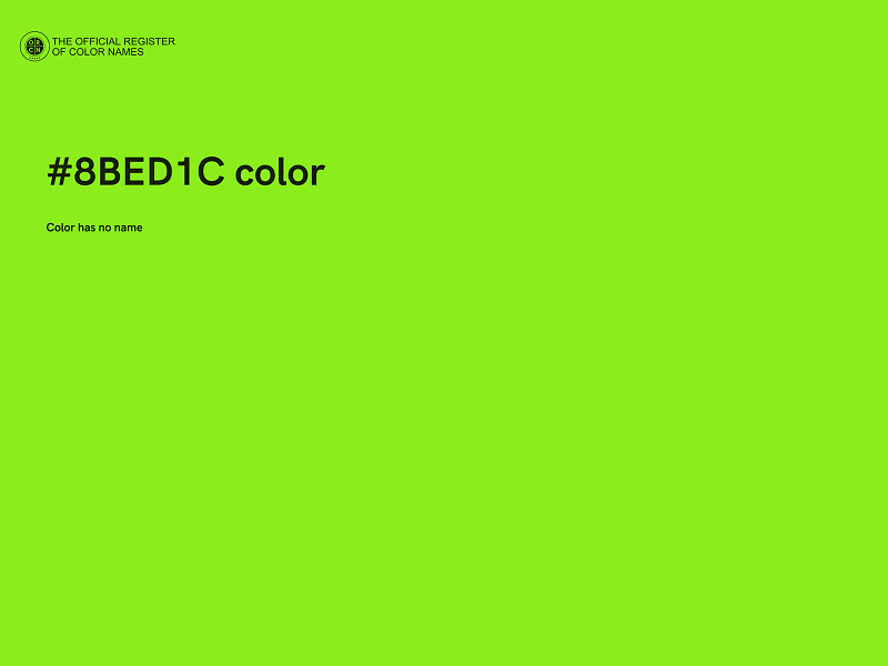 #8BED1C color image