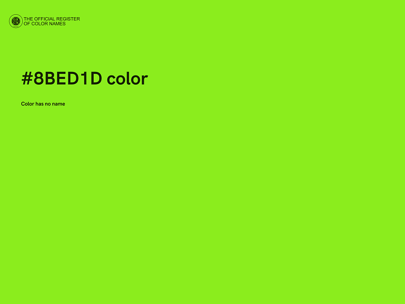 #8BED1D color image