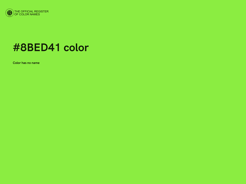 #8BED41 color image