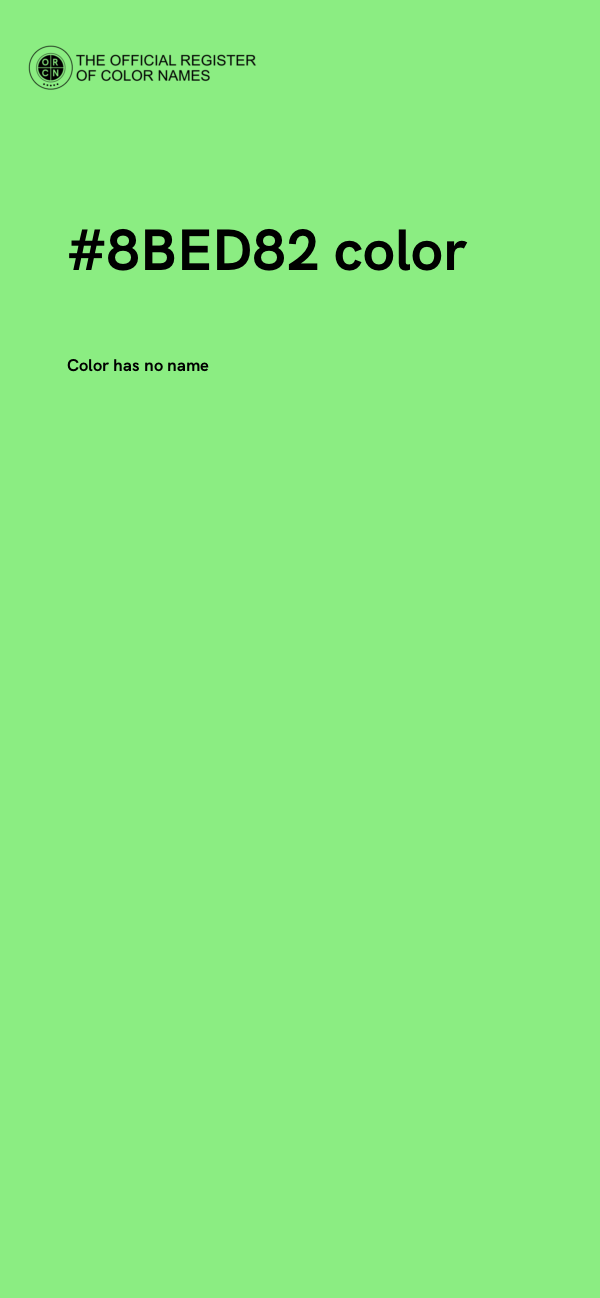 #8BED82 color image