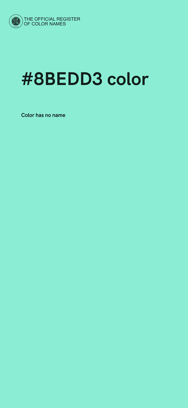 #8BEDD3 color image
