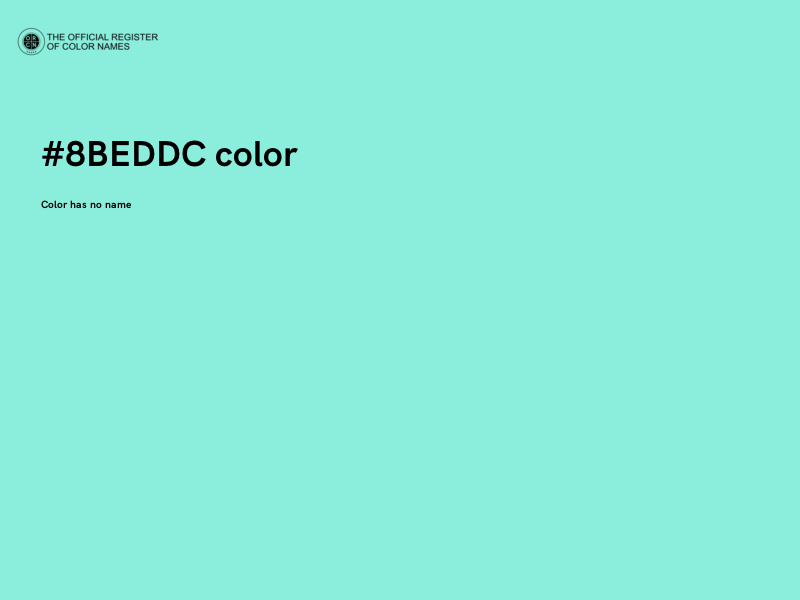 #8BEDDC color image