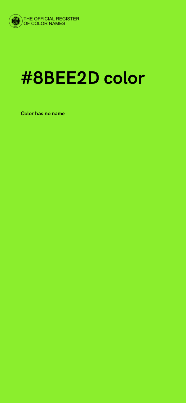 #8BEE2D color image