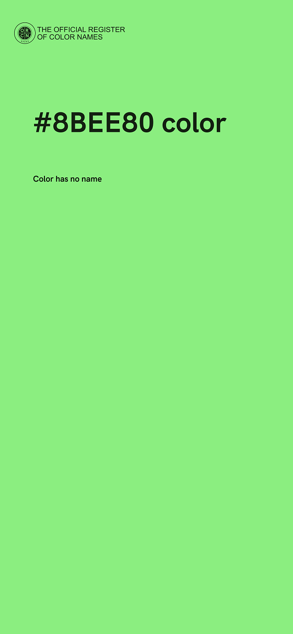 #8BEE80 color image