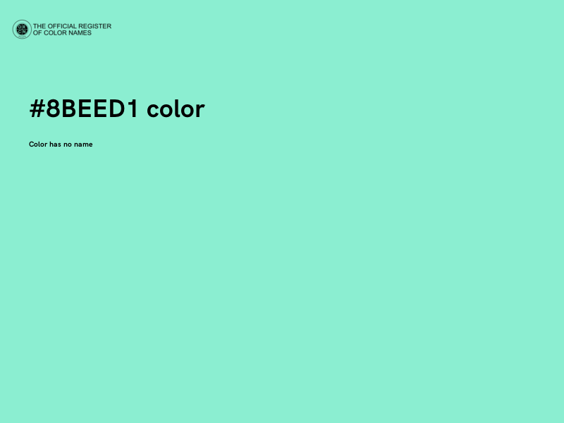 #8BEED1 color image
