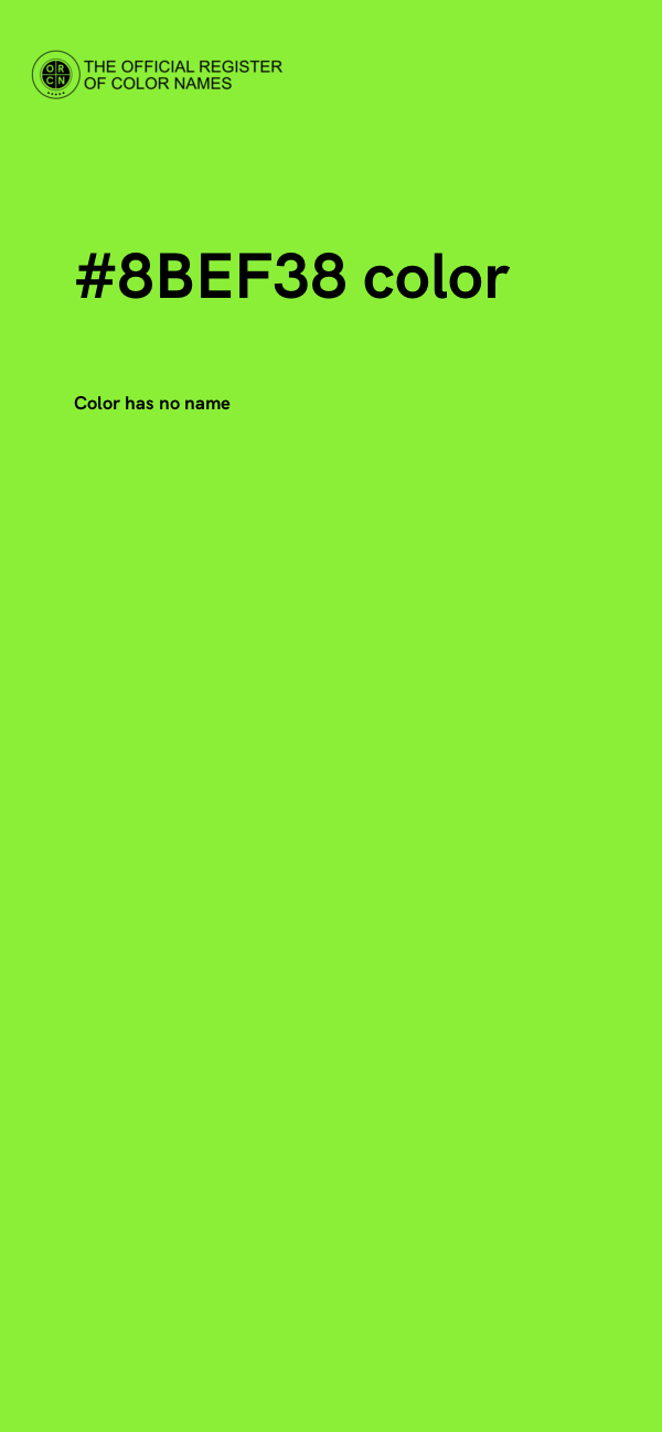 #8BEF38 color image